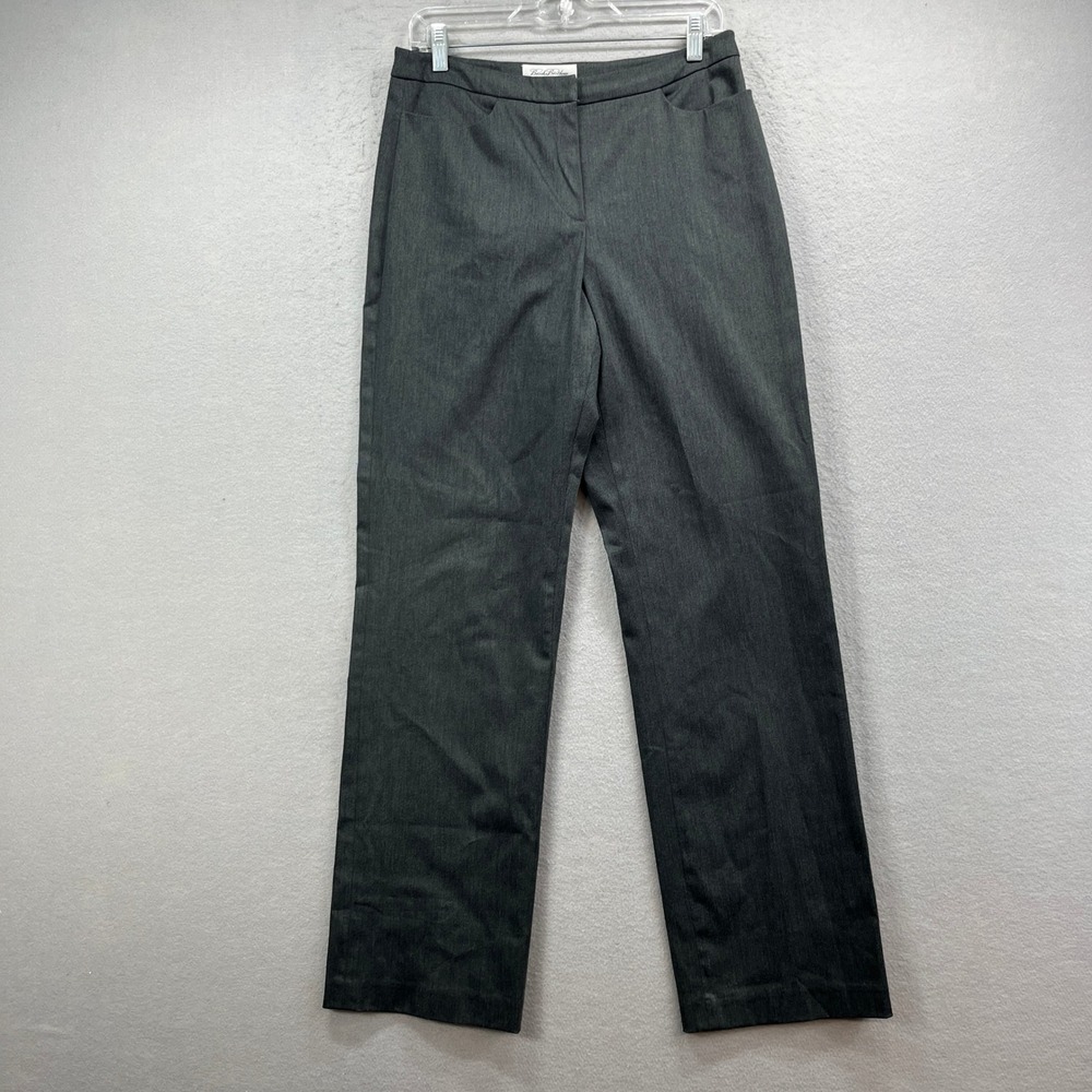 Brooks‎ Brothers Dress Pants Womens 10 Gray Stretch Office Career Professional